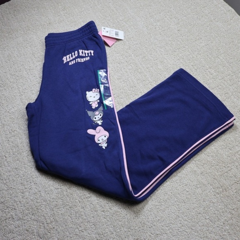 Hello Kitty and Friends Kuromi My Melody Sweatpants Blue Pink M J005007JHK5232